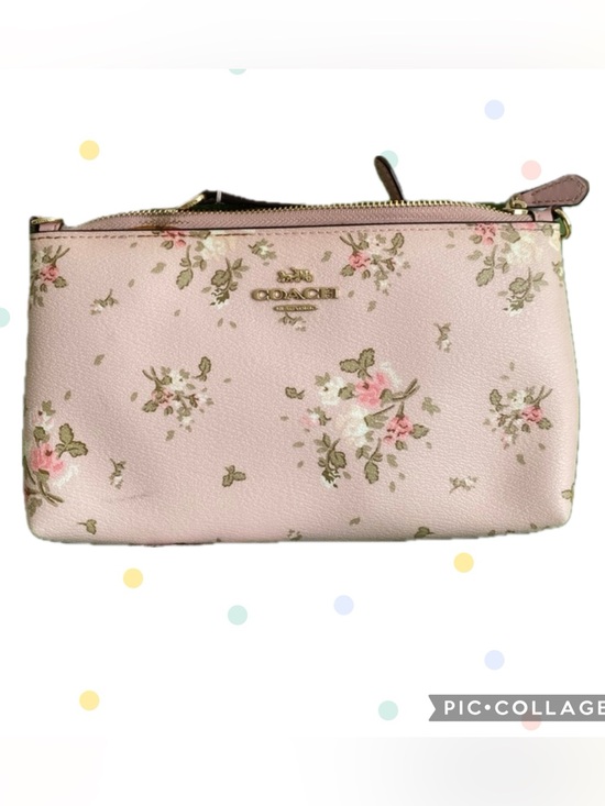Coach Handbags - Coach Pink Floral Crossbody Bag